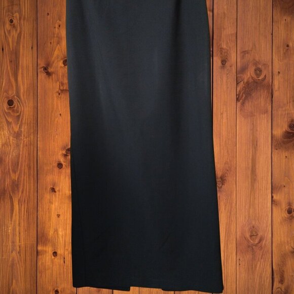 Danielle B Women's XS? Black Long Back Slit Pencil Skirt Office Career READ - Picture 3 of 4